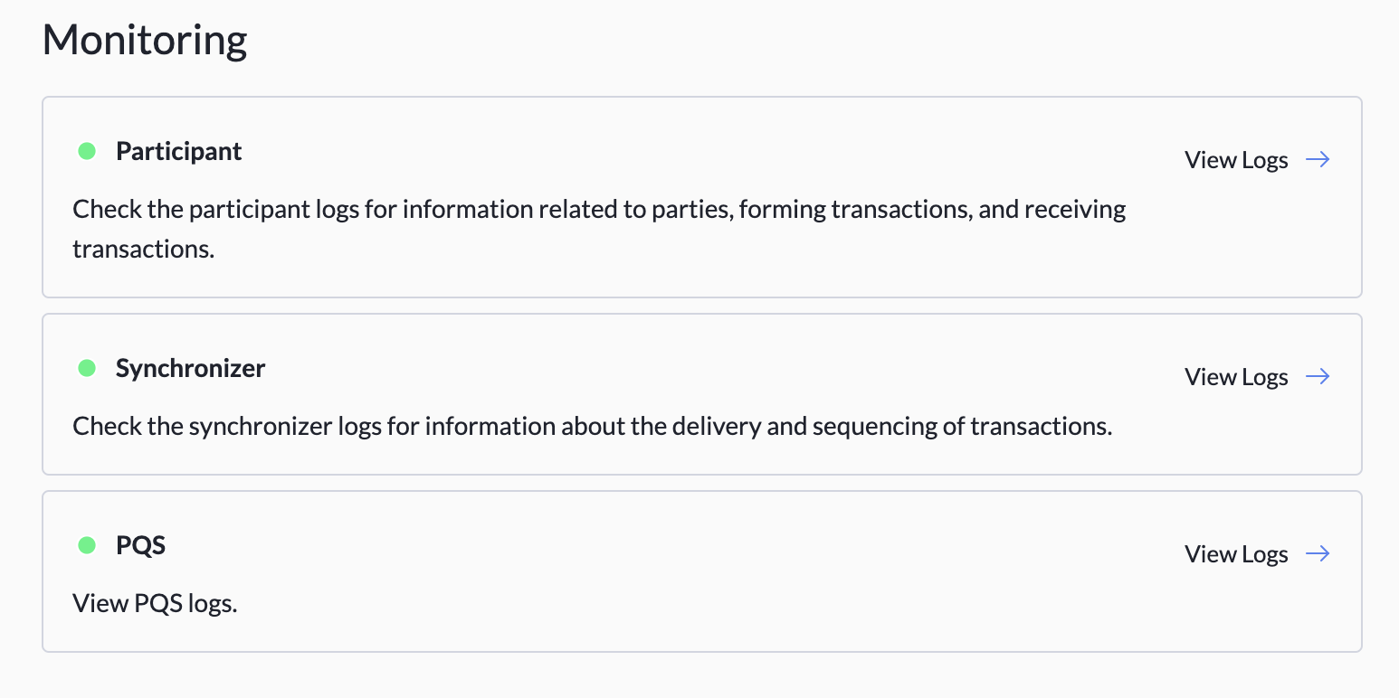 PQS in the Monitoring section of a scratchpad Overview tab